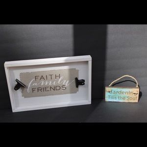 Home decor signs.